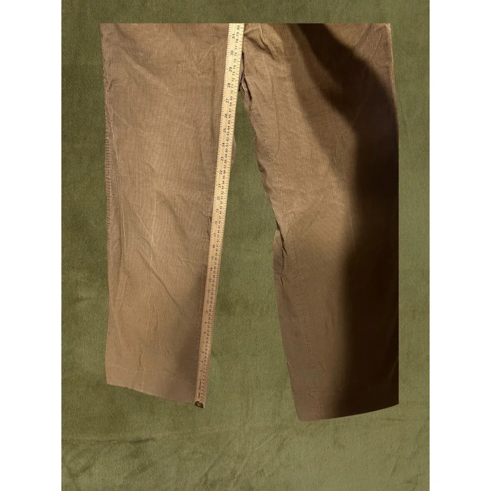 Vintage 1970s Levis Panatela Corduroy Pants Brown Straight Leg 34x31